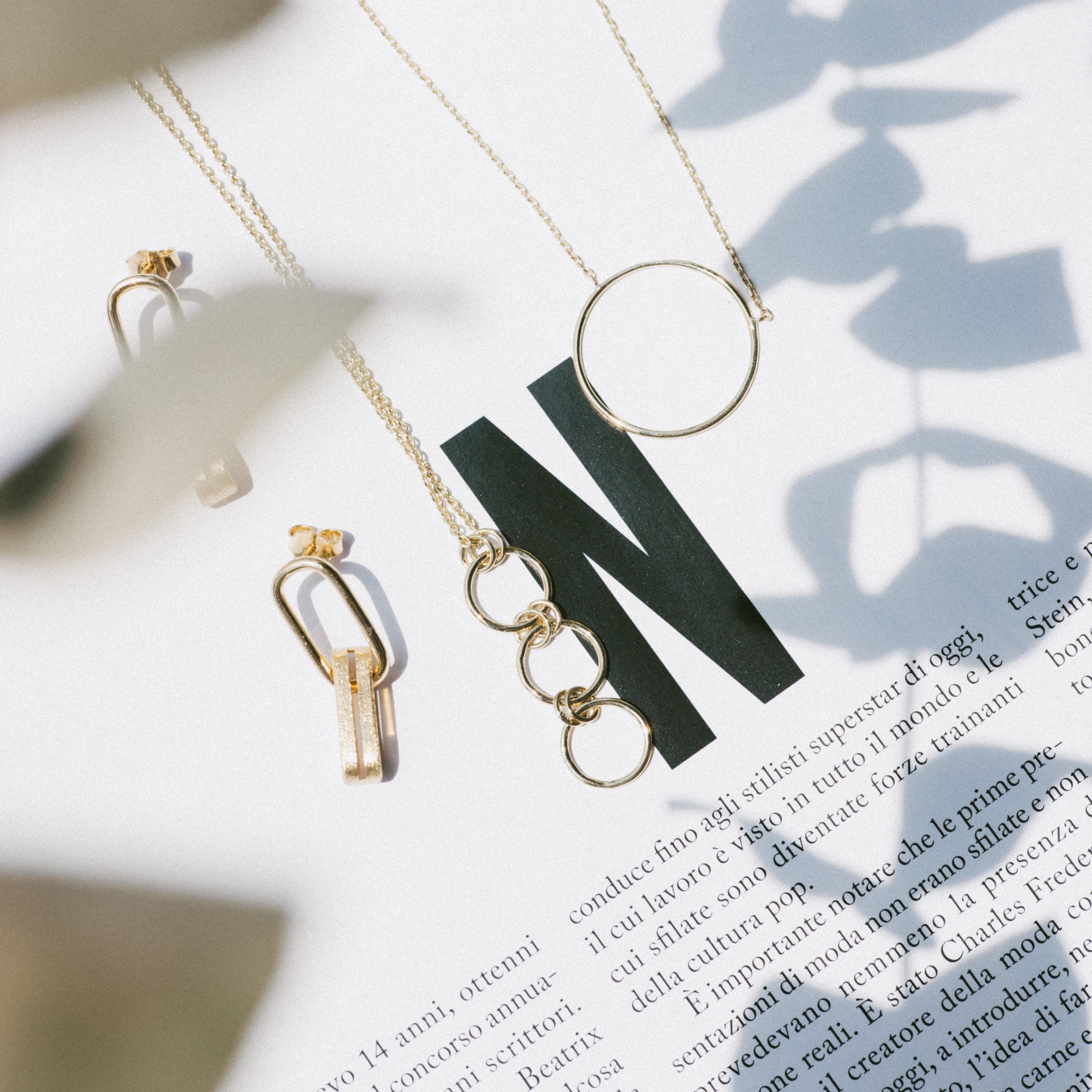 Colier Aur 14kt 3 Circles
