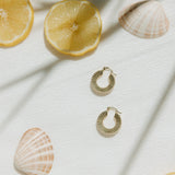 Cercei Aur Twisted Circles