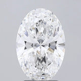 3.15ct Oval Lab Grown Diamond (Colour E, Clarity VVS1, IGI Certified)