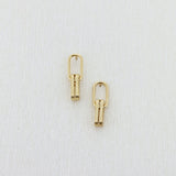 Cercei Aur 14kt Drop Textures
