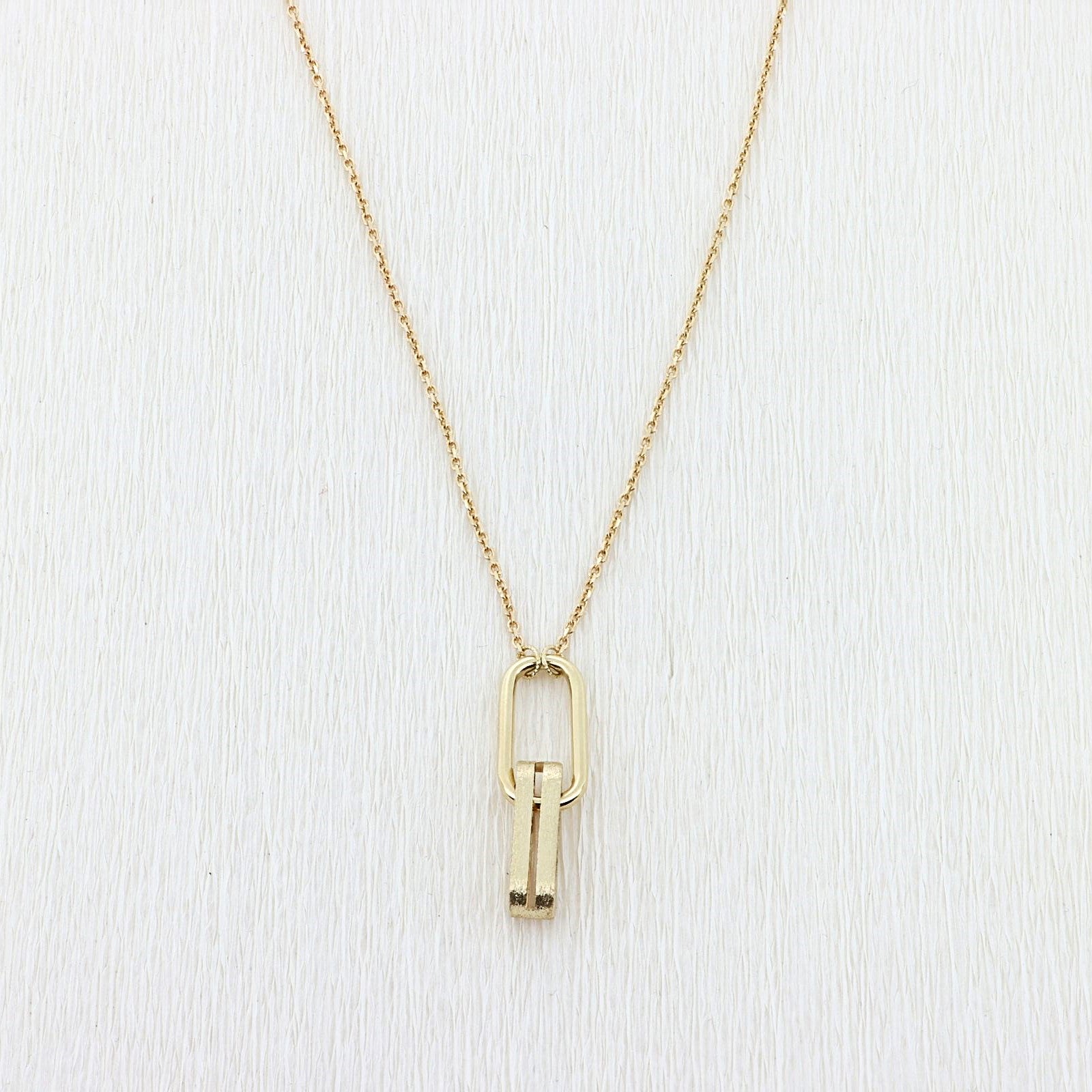 Colier Aur 14kt  Drop Textures