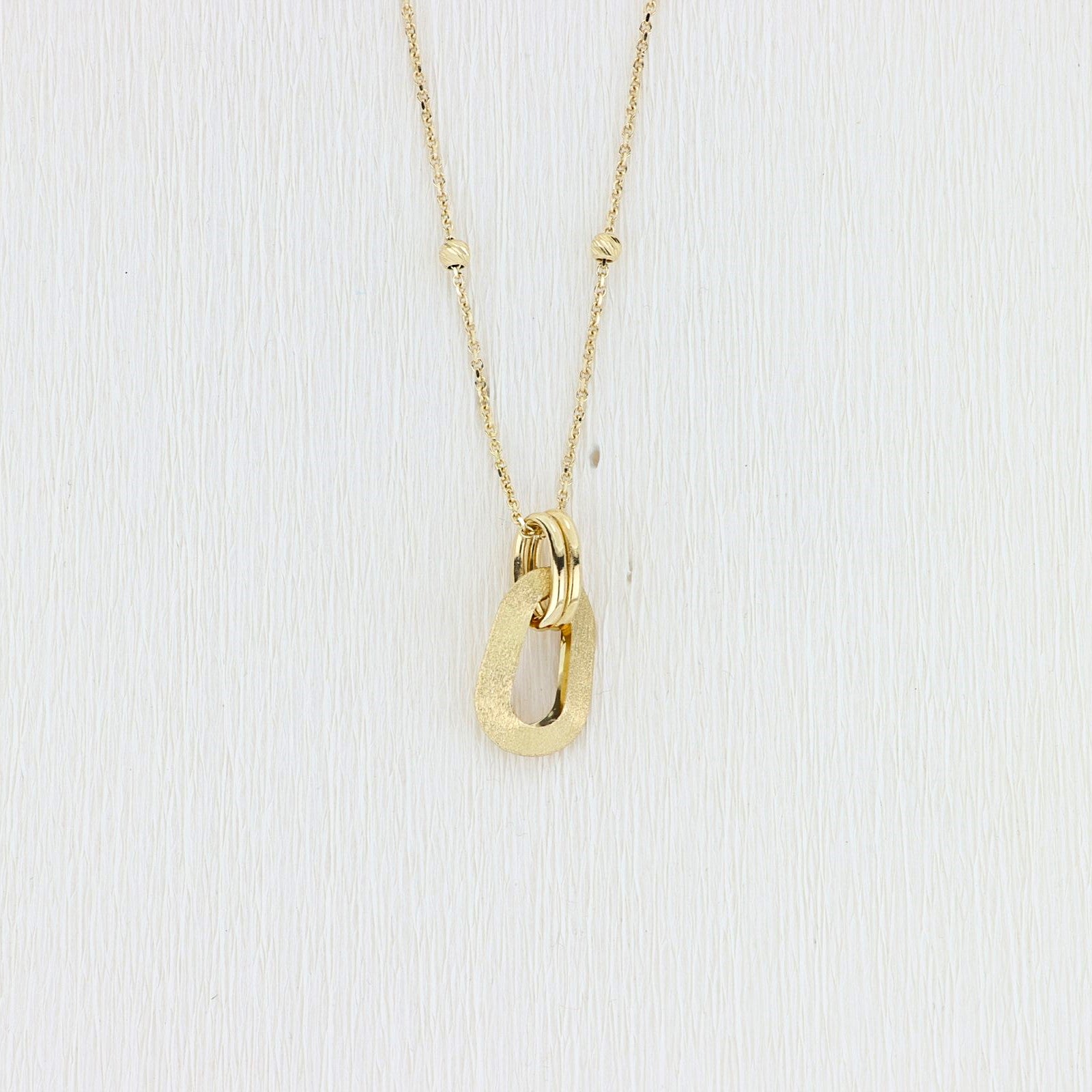 Colier Aur 14kt  Oval