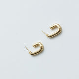 Cercei argint Modern Link Studs