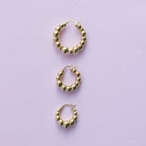 Cercei argint Bold Bubble Hoops