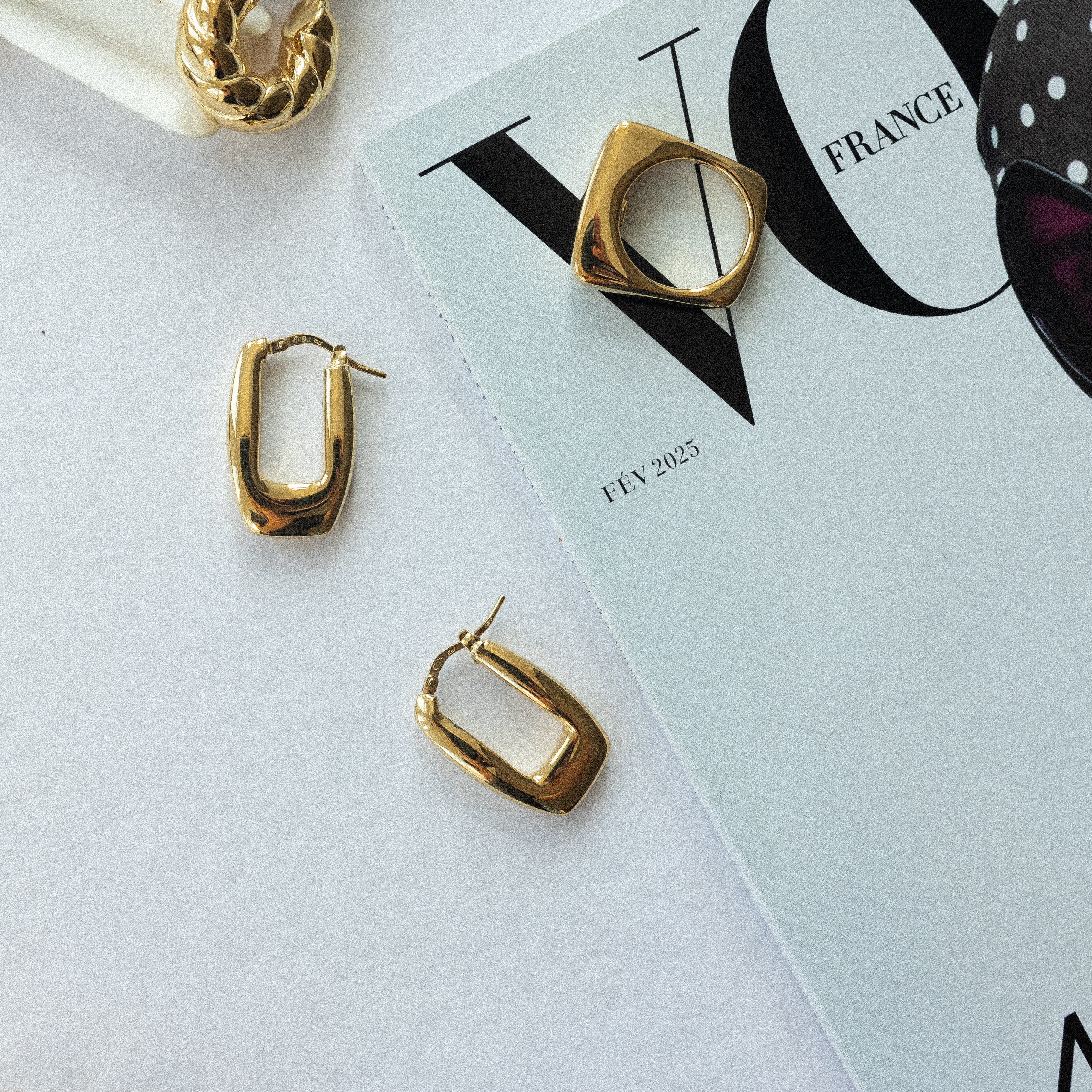 Cercei argint Frame Hoops