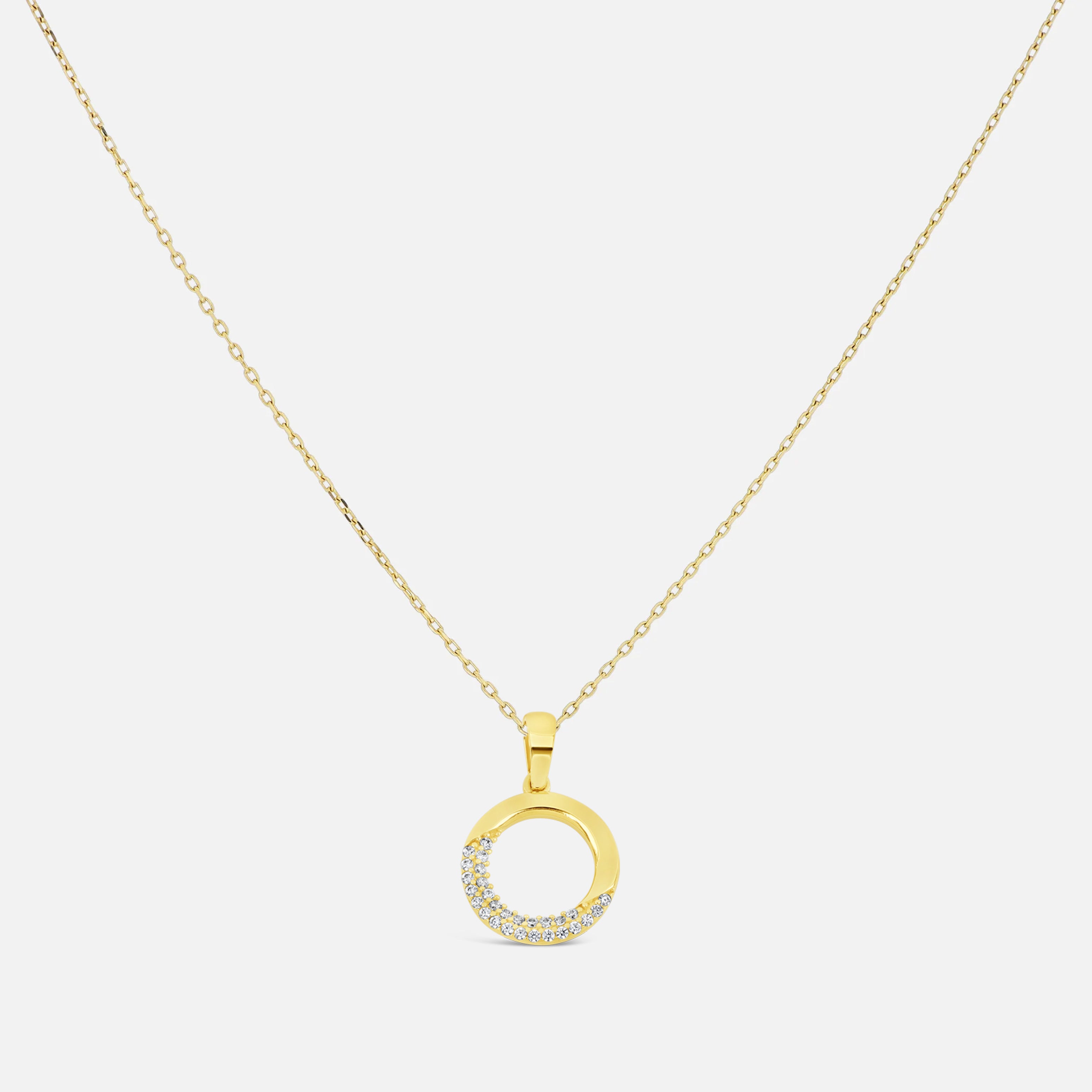 Pandant Circle Pave - IOSA Bijuterii