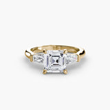 Inel Three-Stone cu Accent Baguette