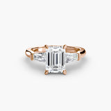 Inel Three-Stone cu Accent Baguette