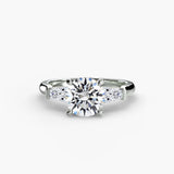 Inel Three-Stone cu Accent Baguette
