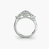 Inel Halo Pear Trilogie