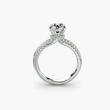 Inel Wrapped Solitaire cu Pave