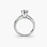 Inel Solitaire cu Pave Degrade