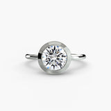 Inel Bezel Solitaire