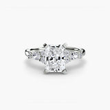Inel Floral Accent Solitaire