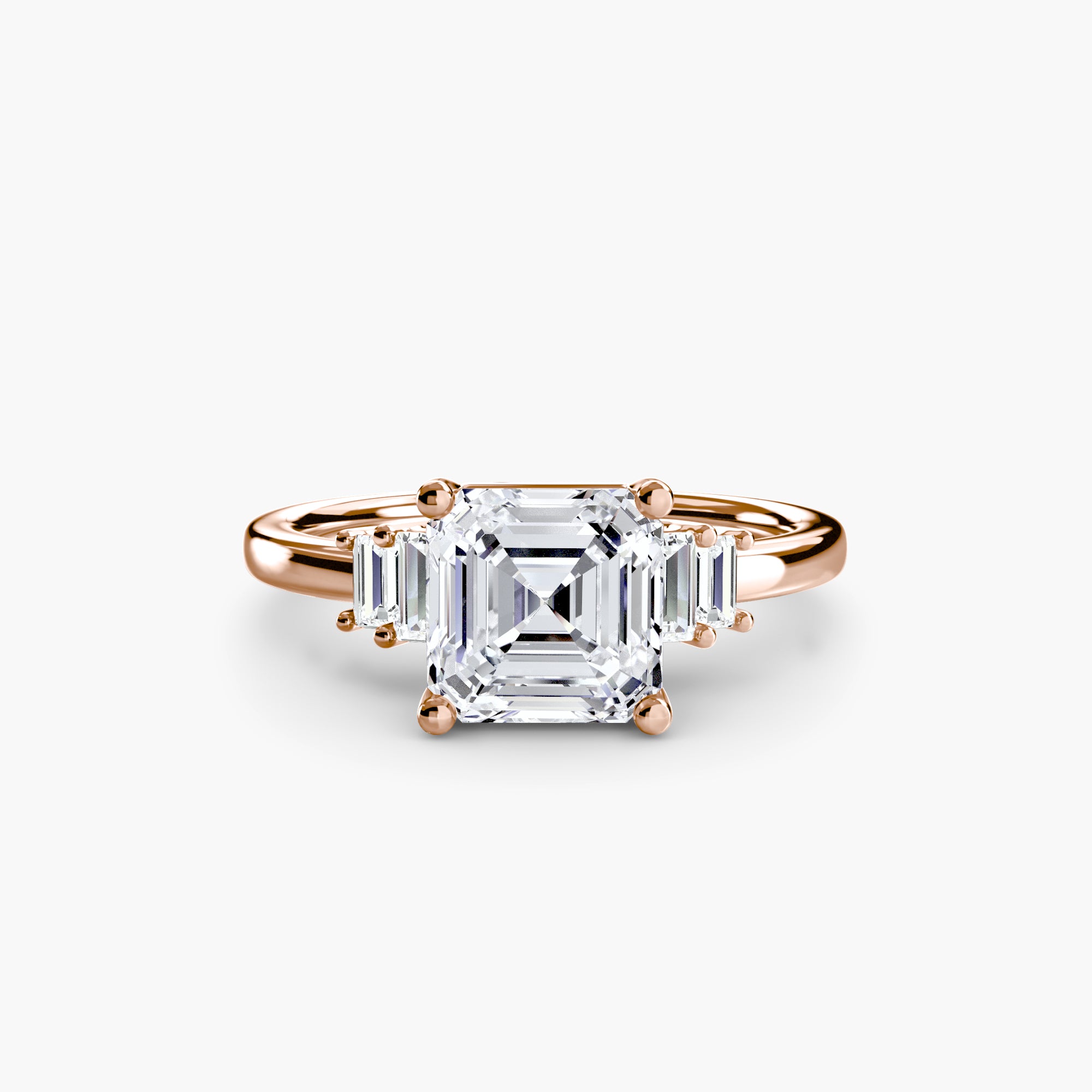 Inel Baguette Accent Solitaire