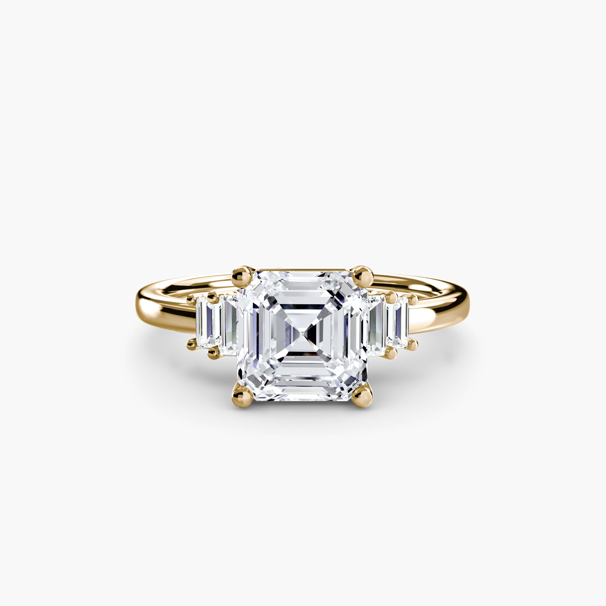 Inel Baguette Accent Solitaire