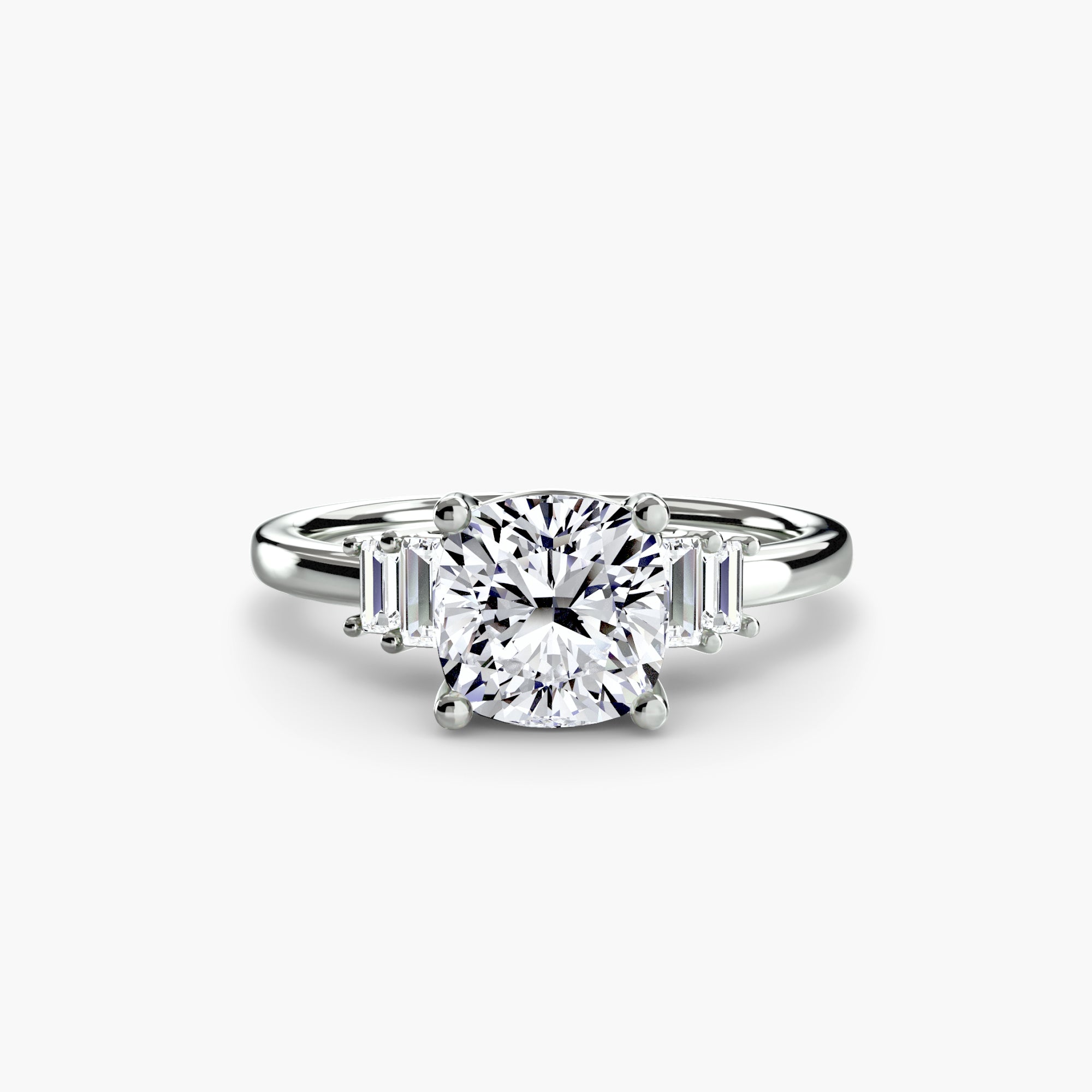Inel Baguette Accent Solitaire