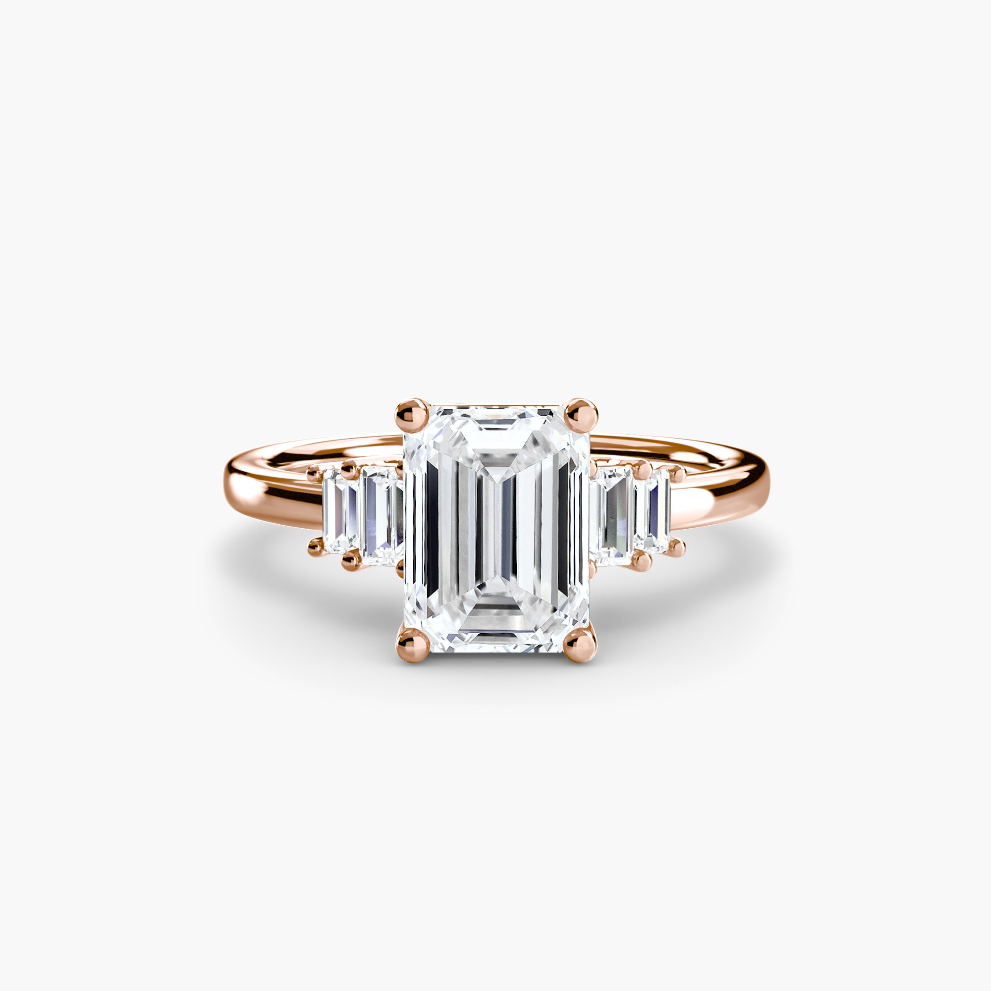 Inel Baguette Accent Solitaire