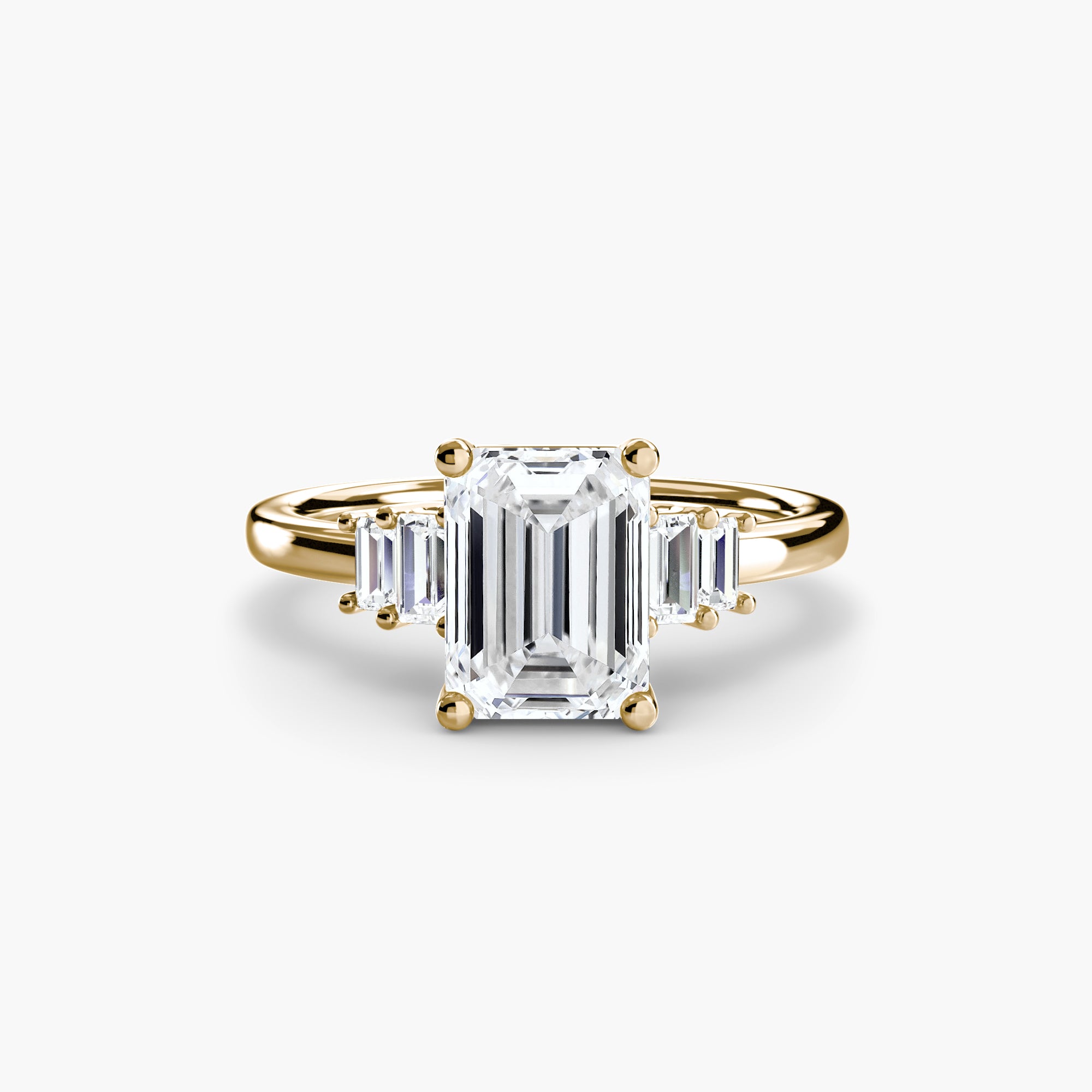 Inel Baguette Accent Solitaire
