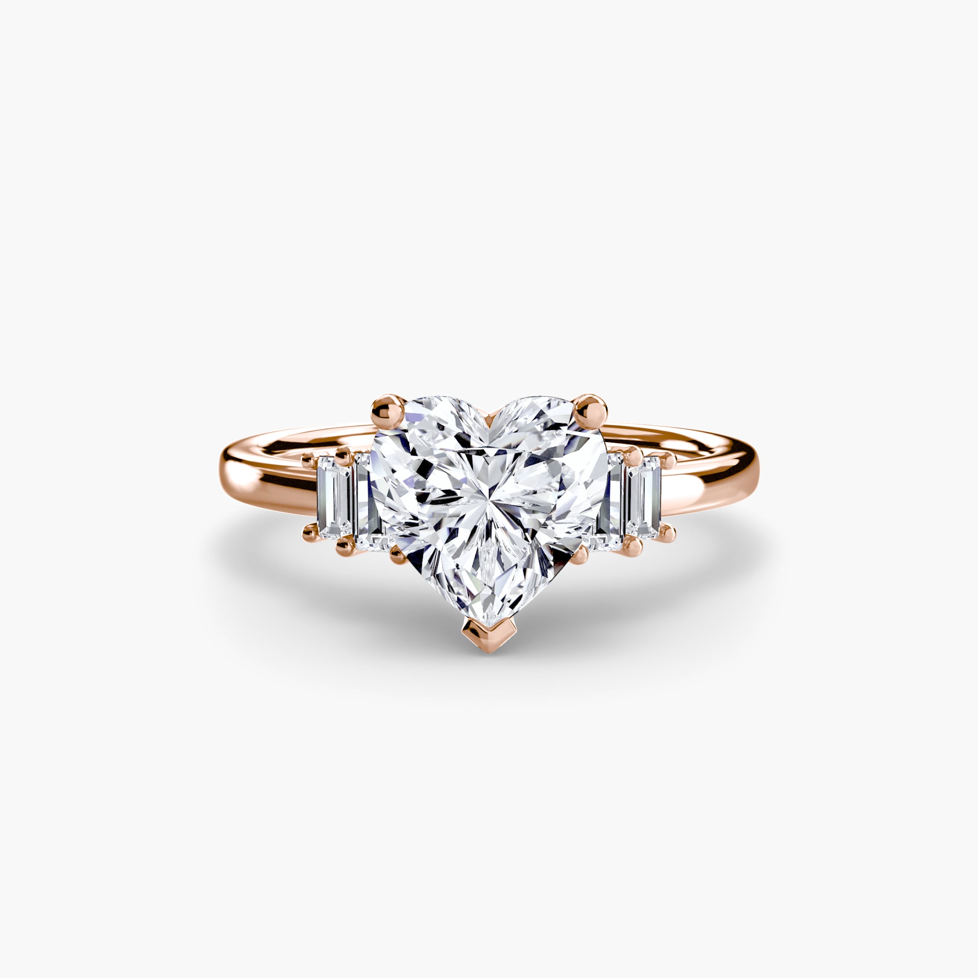 Inel Baguette Accent Solitaire