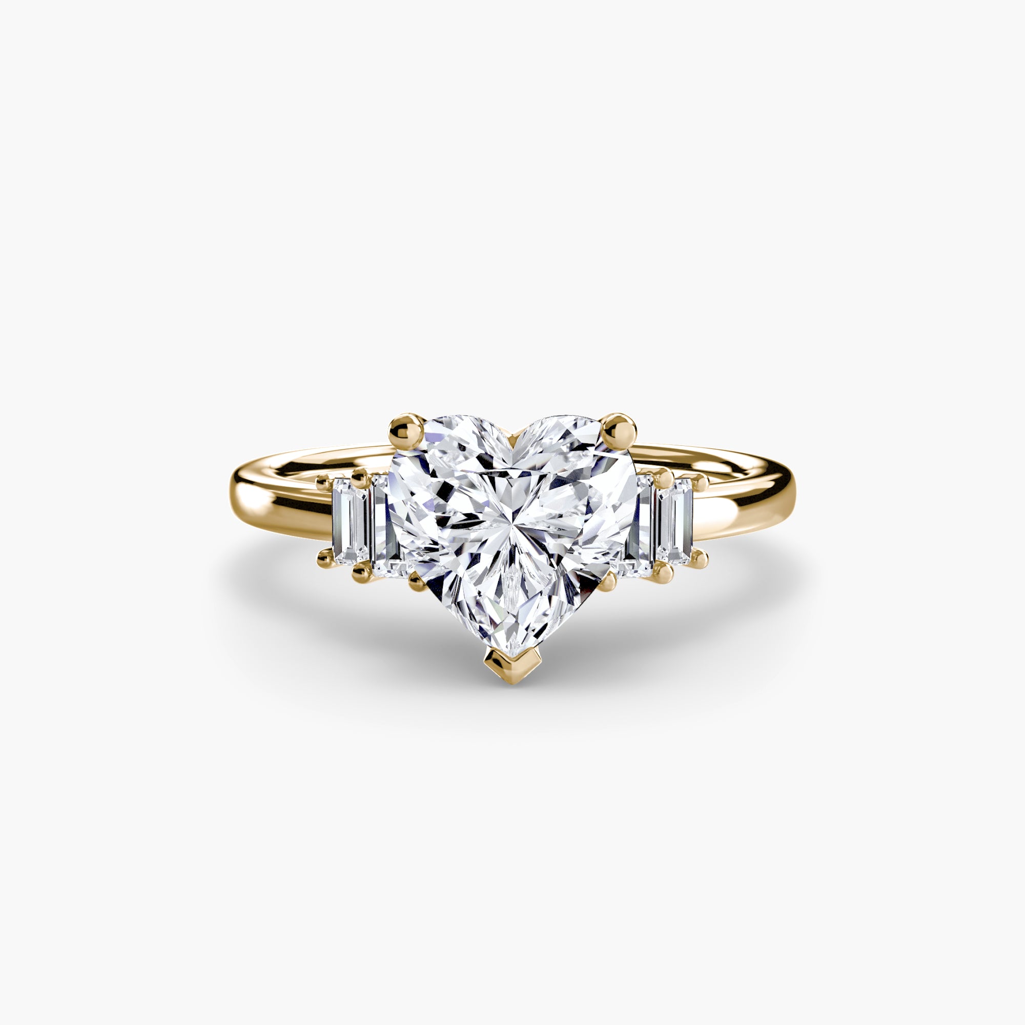 Inel Baguette Accent Solitaire