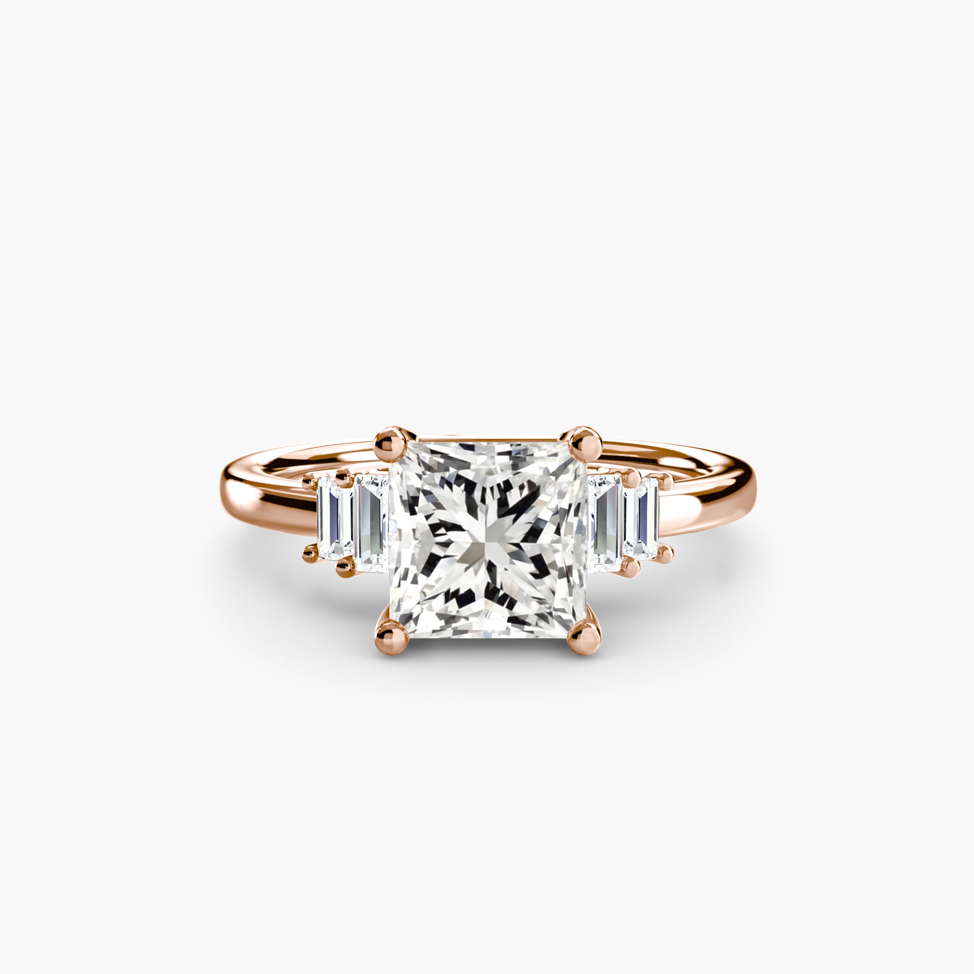 Inel Baguette Accent Solitaire