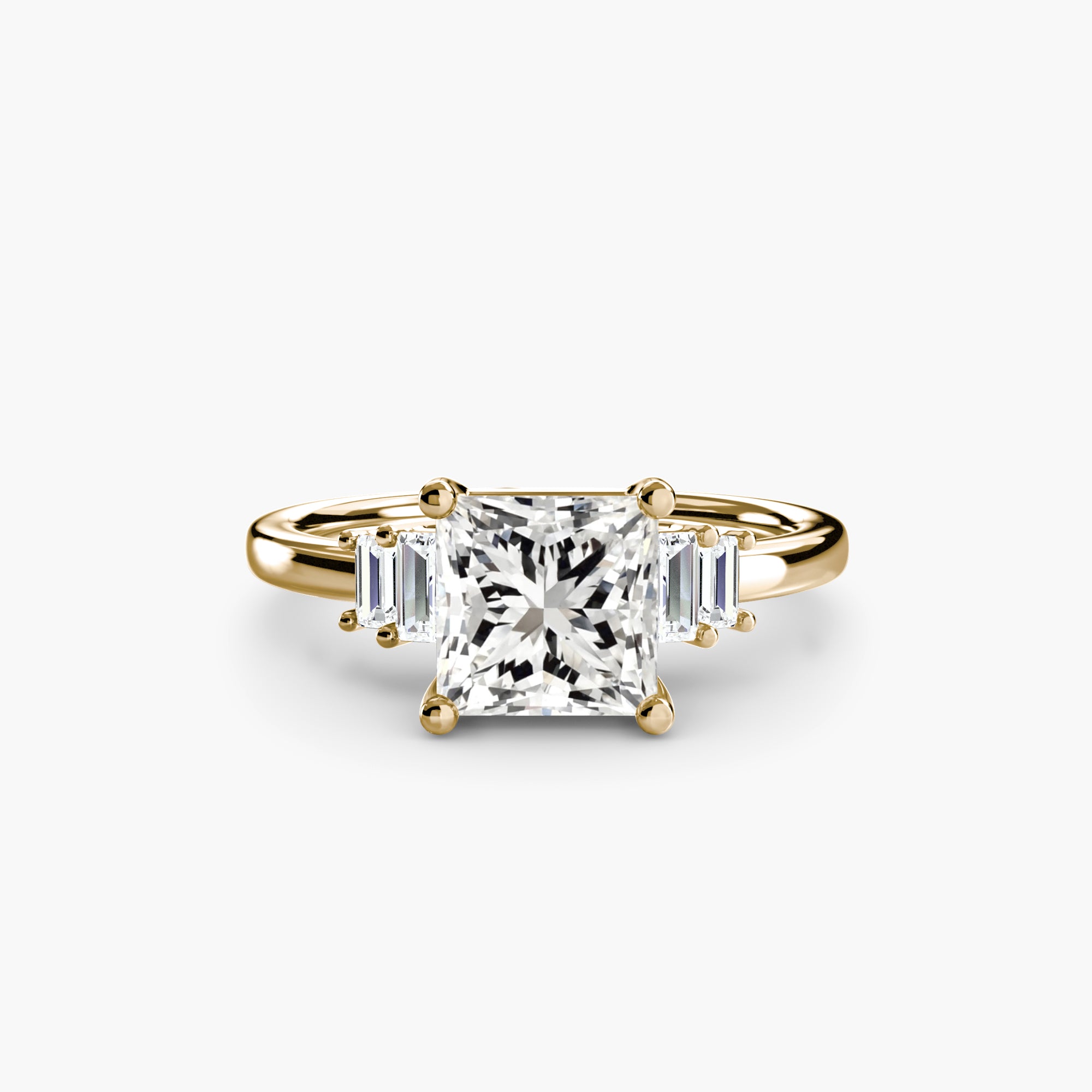 Inel Baguette Accent Solitaire