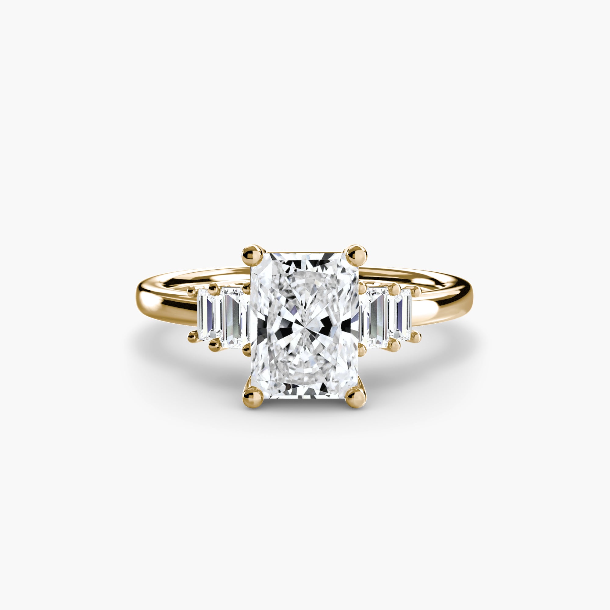 Inel Baguette Accent Solitaire