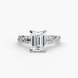 Inel Twisted Pave Solitaire