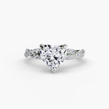 Inel Twisted Pave Solitaire