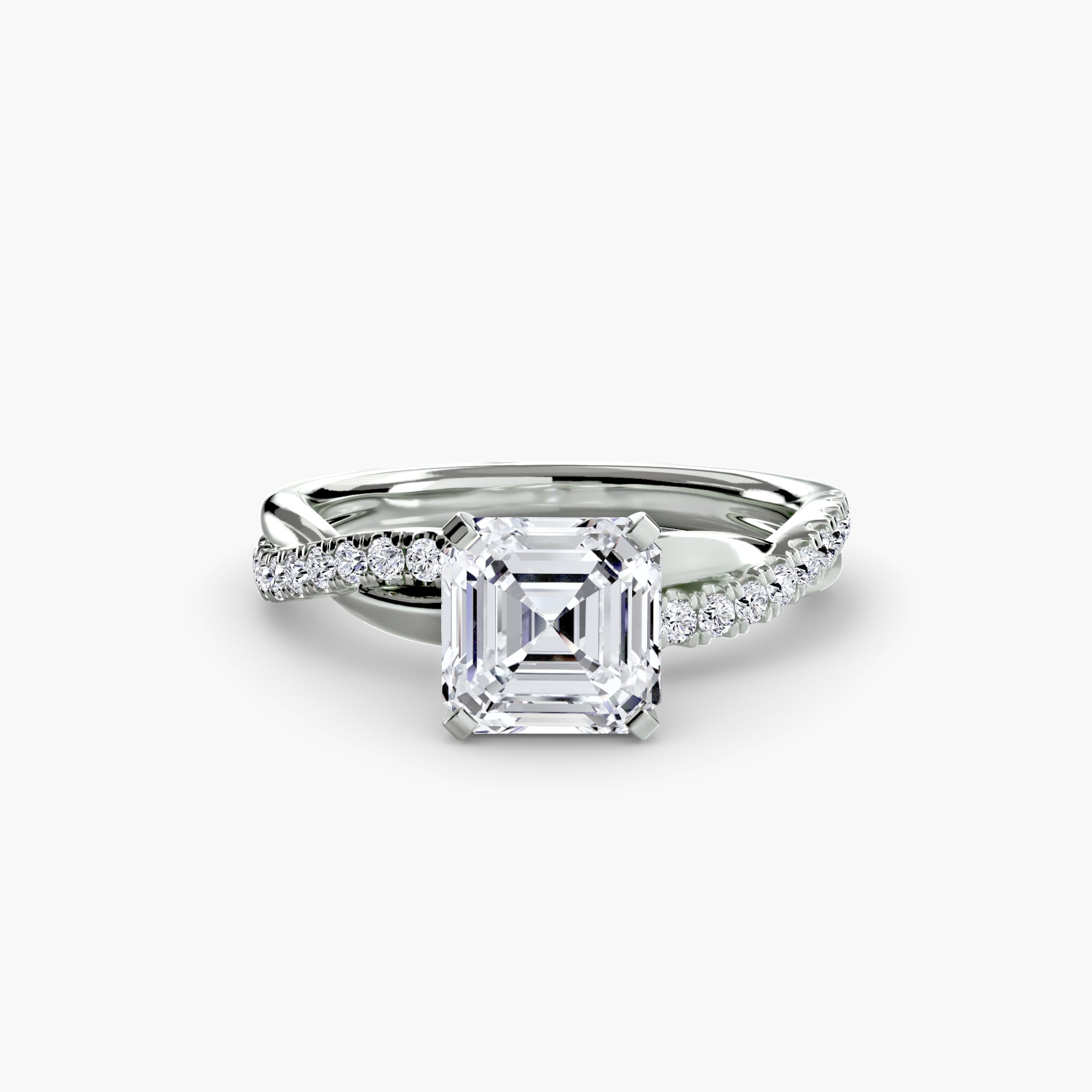 Inel Spiral Pave
