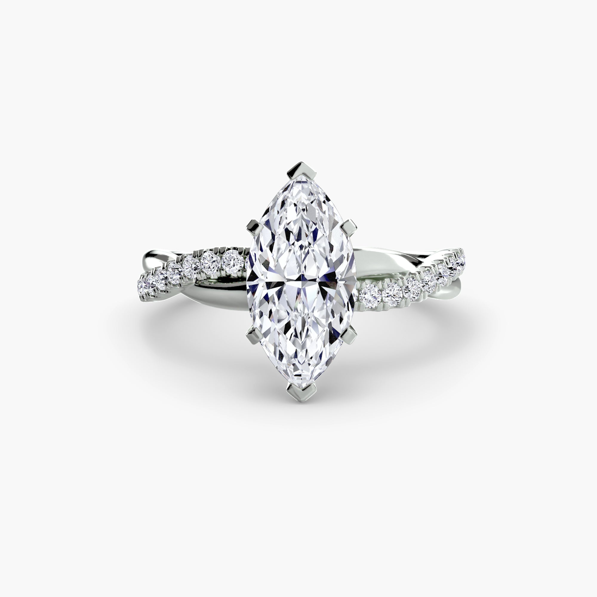 Inel Spiral Pave