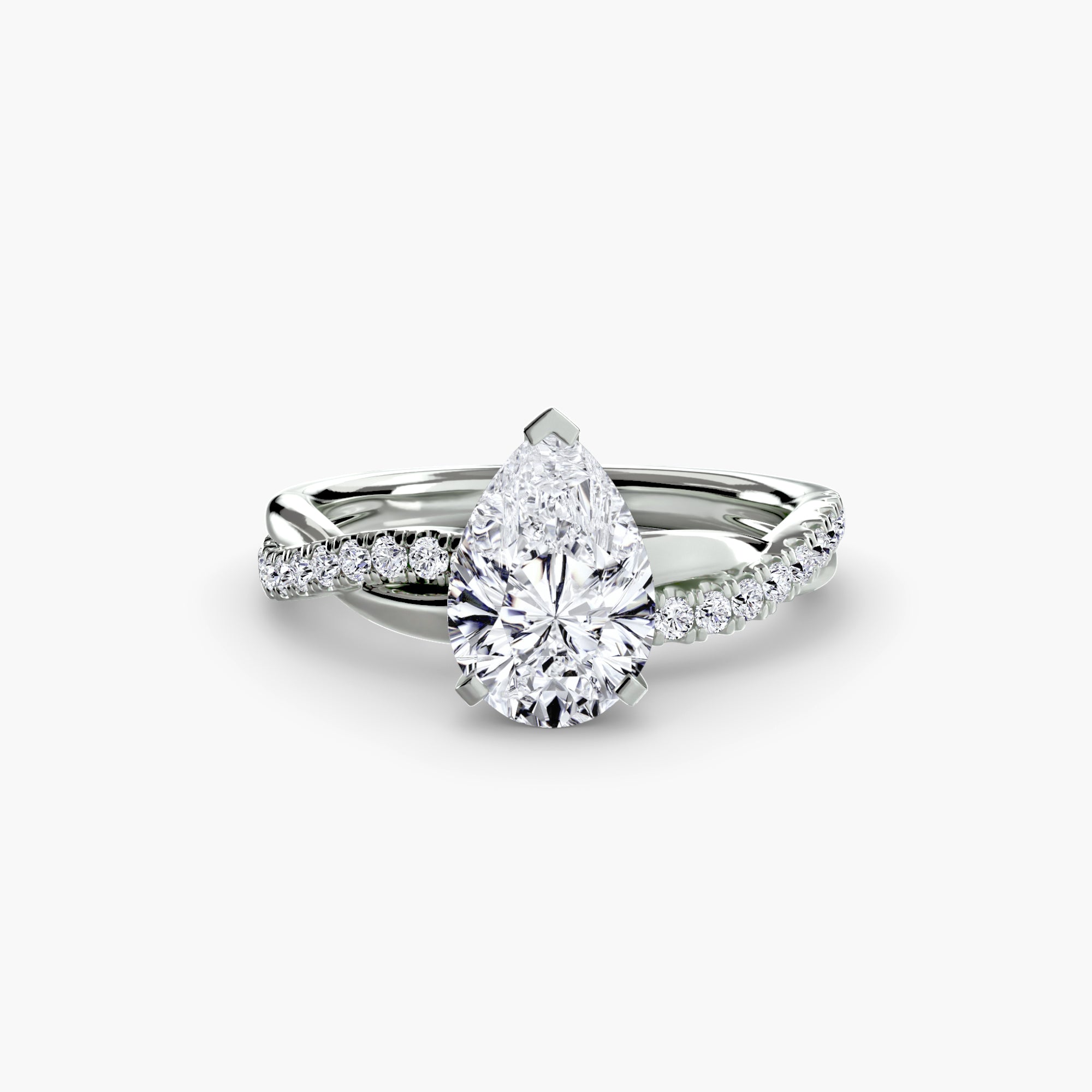 Inel Spiral Pave