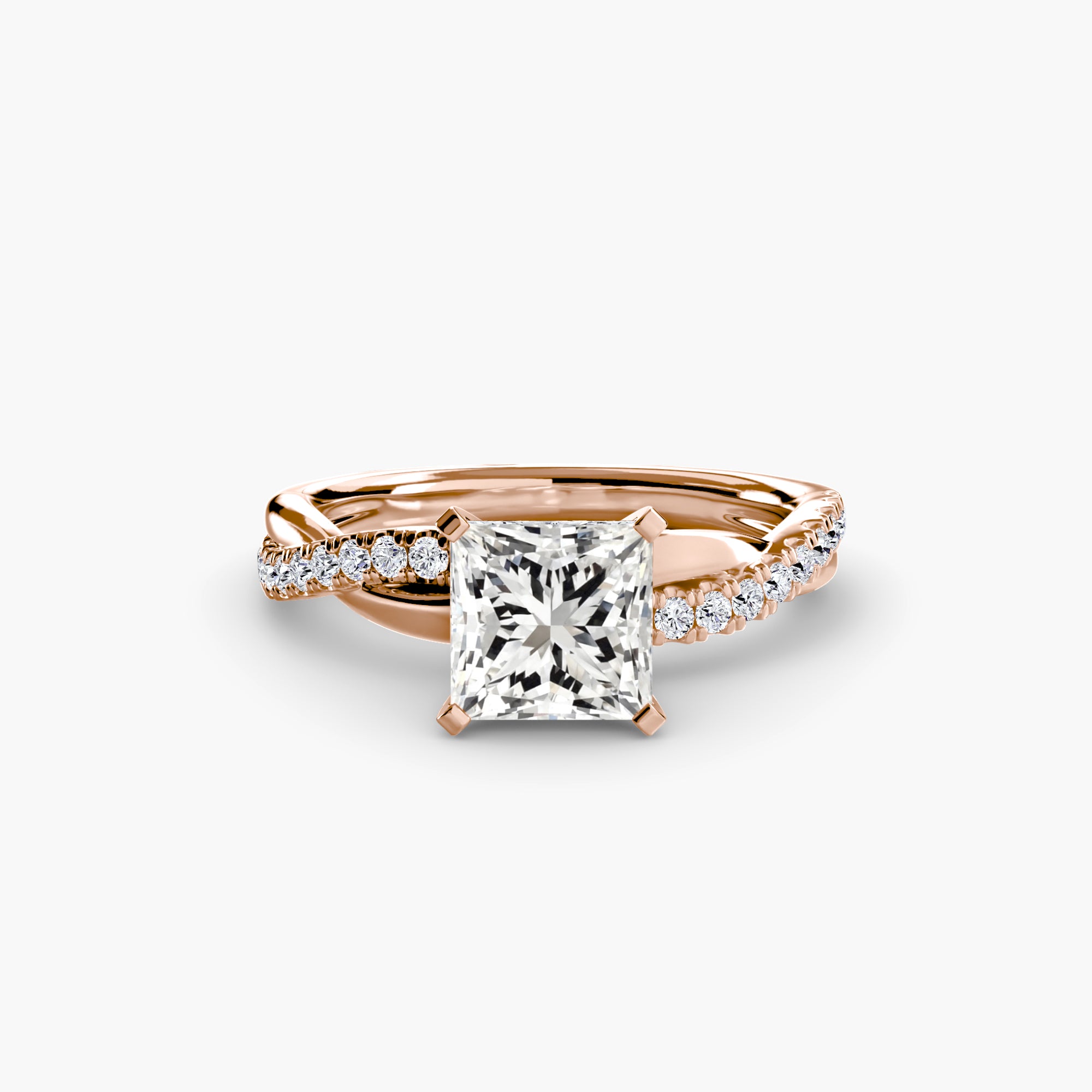 Inel Spiral Pave