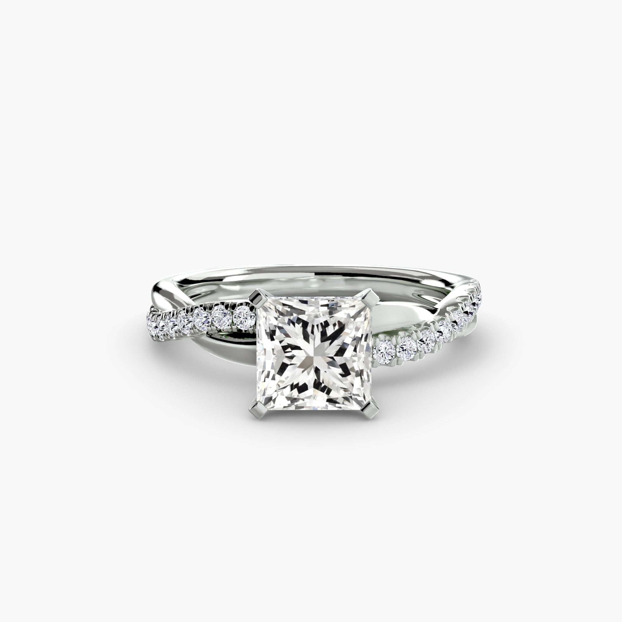 Inel Spiral Pave