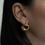 Cercei argint Spiral Hoops