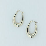 Cercei Bold Chunky Hoops - ovali