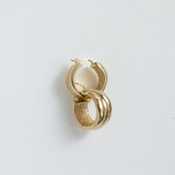 Cercei argint Wave Braided Hoops