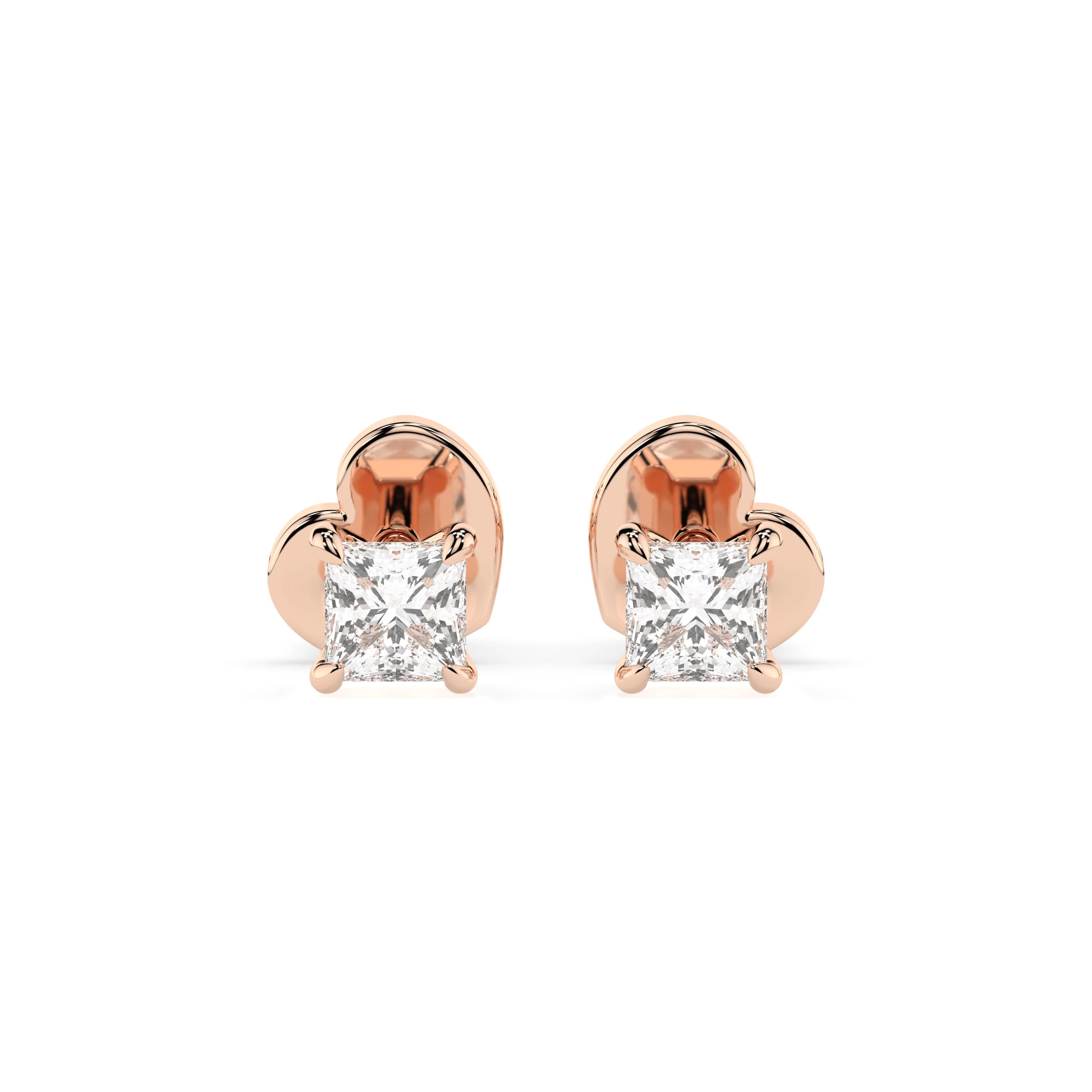 Cercei solitaire Fluture – 102-10113(2.5)PR – imaginea 7