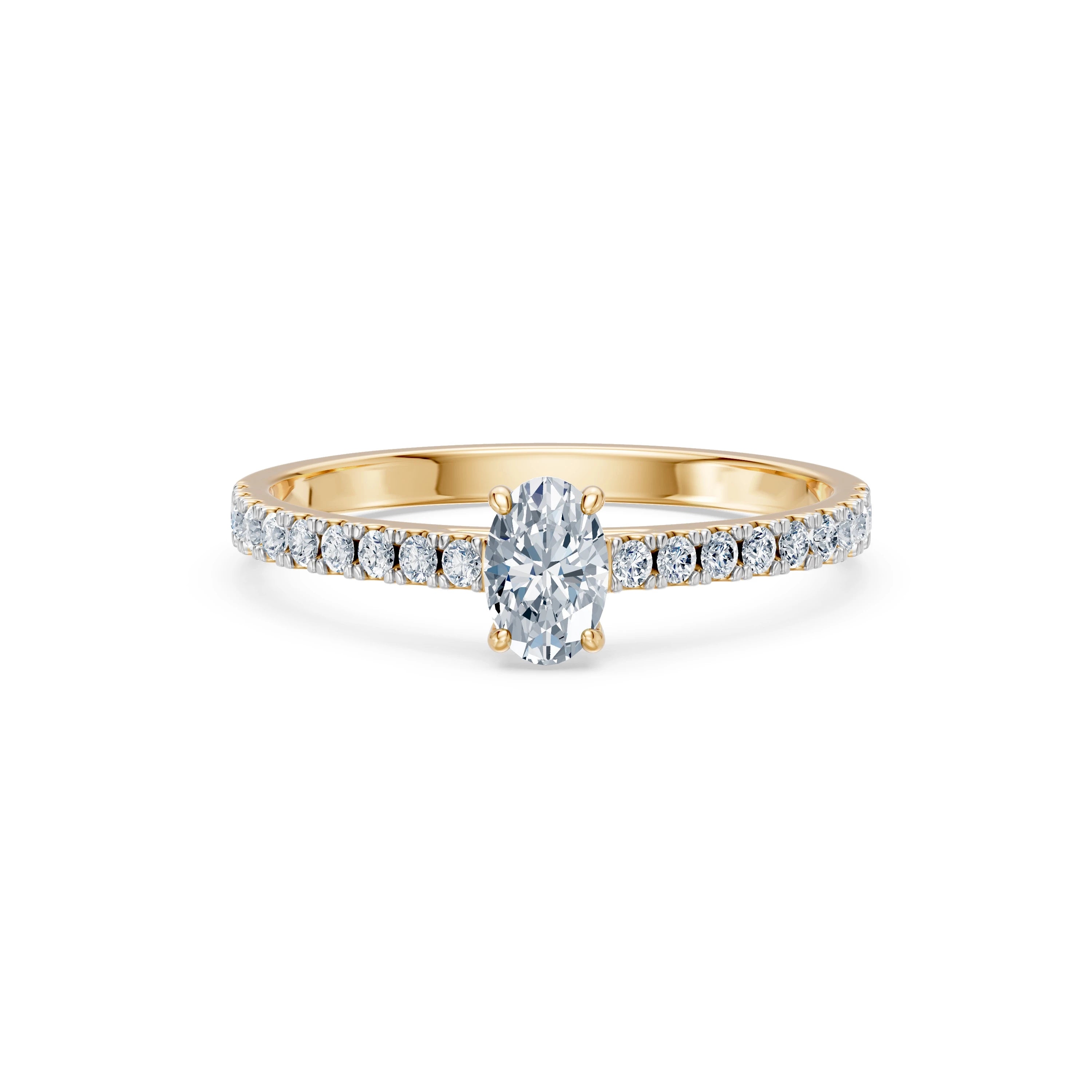 Inel solitaire Eternitate – 101-10191(0.30)OV – imaginea 6