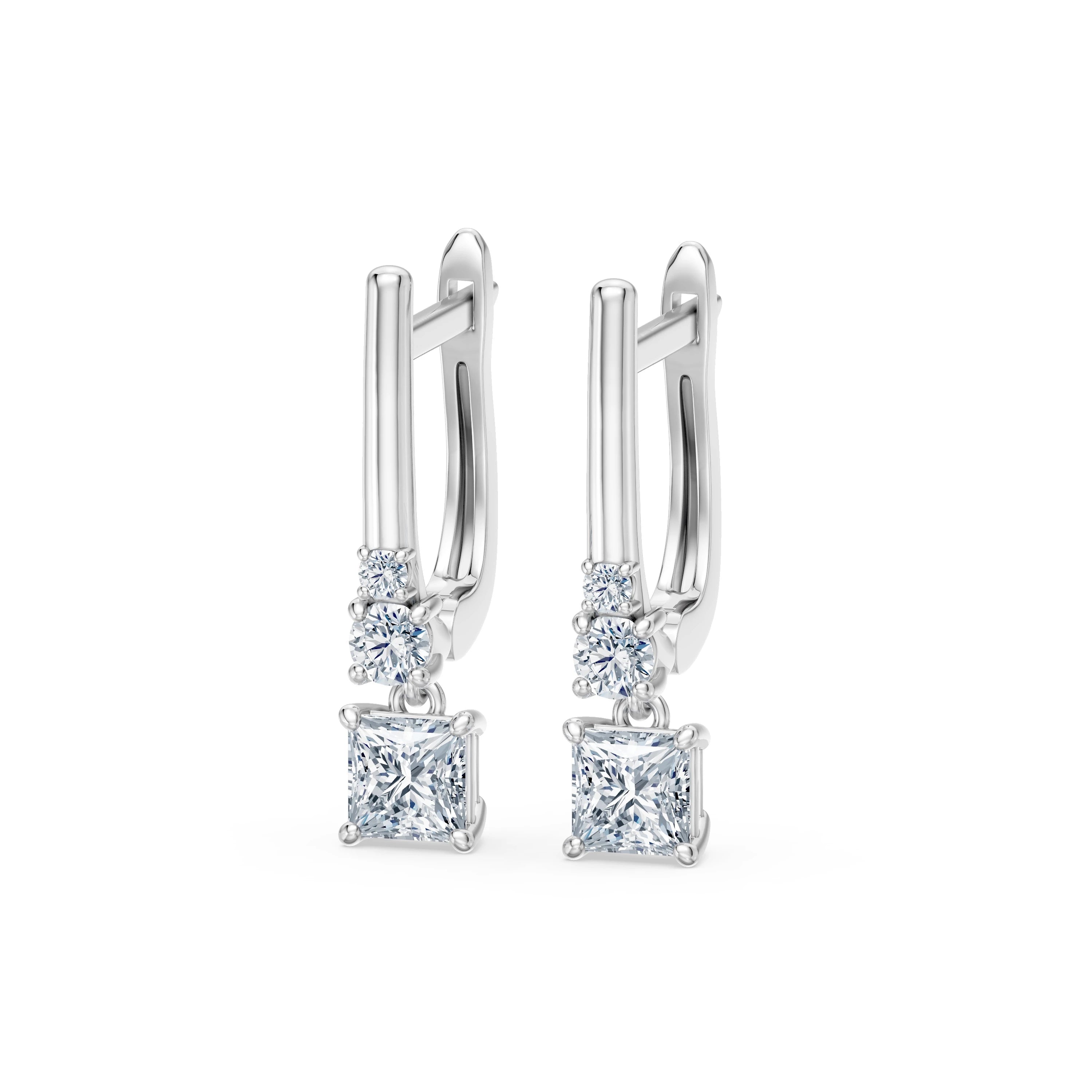 Cercei solitaire Eternitate – 102-10143(0.40)PR – imaginea 2