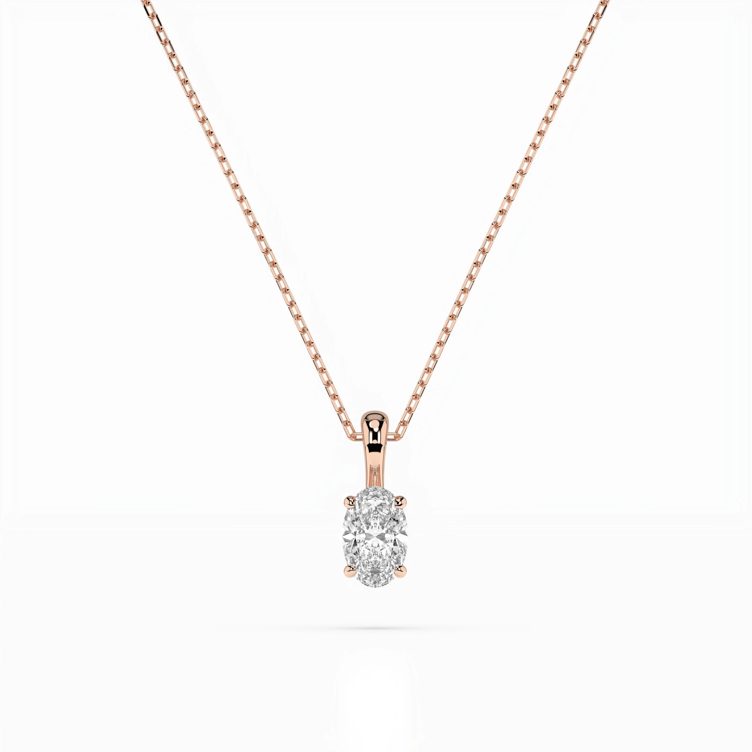 Colier solitaire – 104-10069(0.30)OV – imaginea 7
