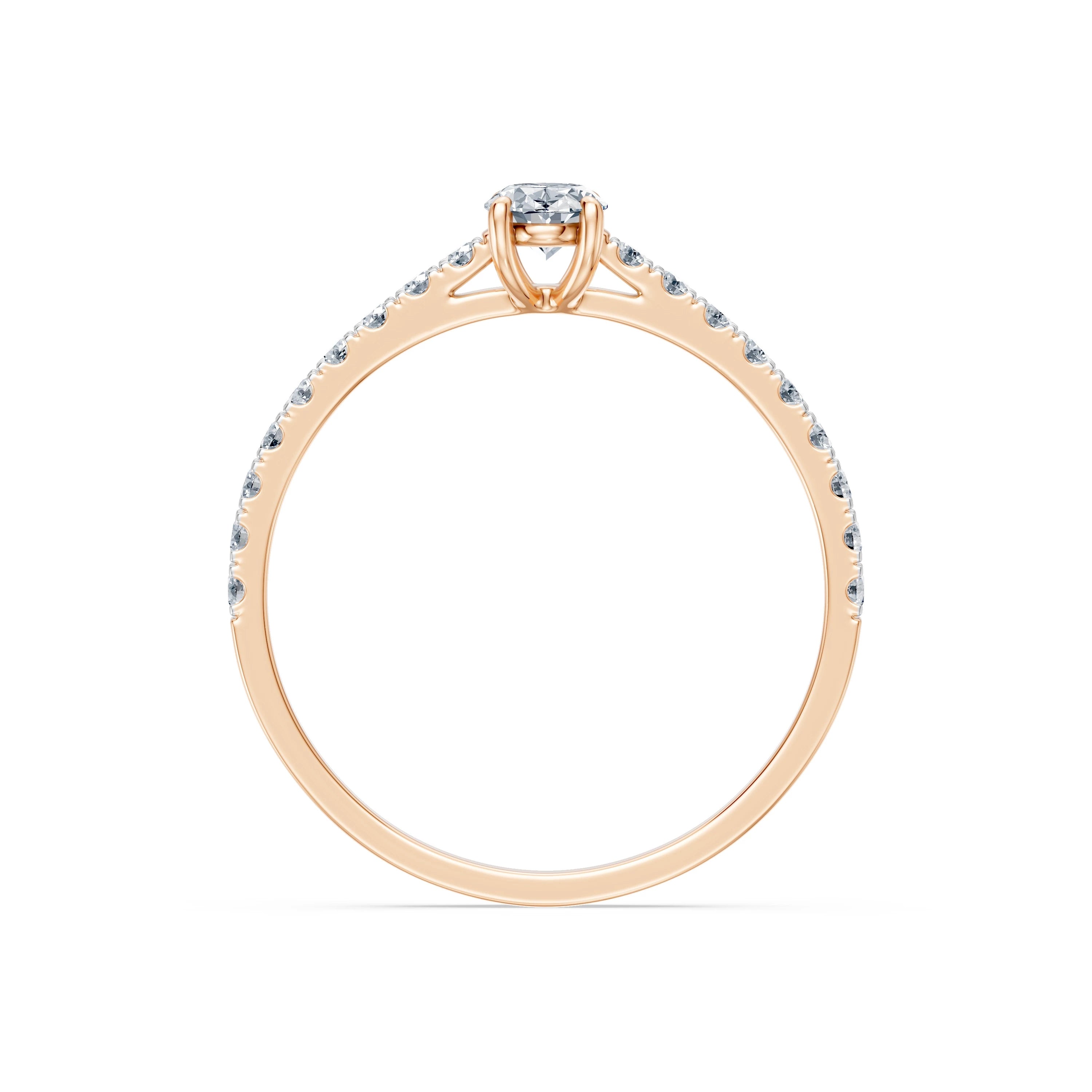Inel solitaire Eternitate – 101-10191(0.30)OV – imaginea 8