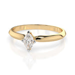 Inel solitaire – 101-10181/1(0.15)MARQUISE – imaginea 6