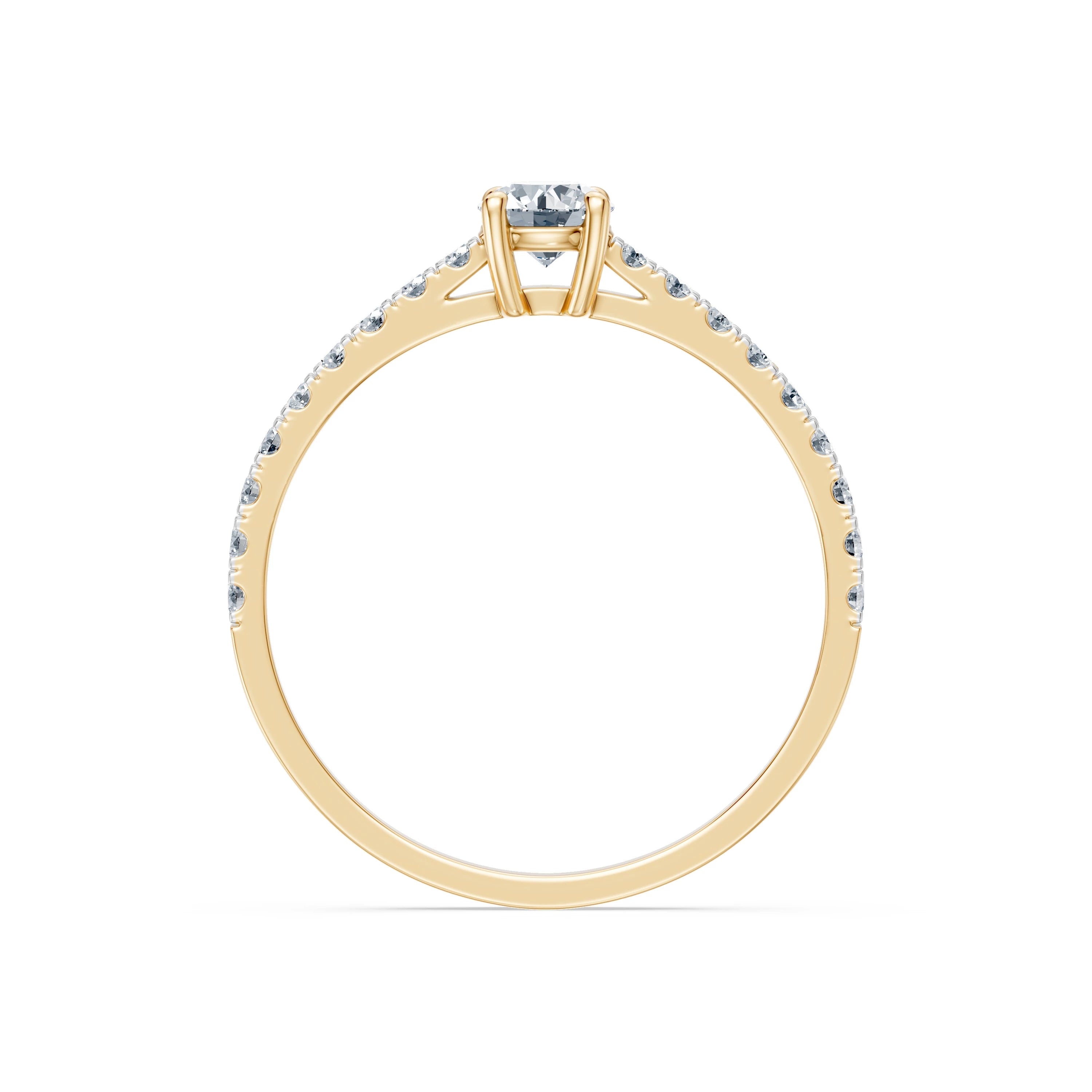 Inel solitaire Eternitate – 101-10191(0.30)RN – imaginea 5