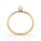 Inel solitaire Eternitate – 101-10181/4(0.15)MARQUISE – imaginea 5
