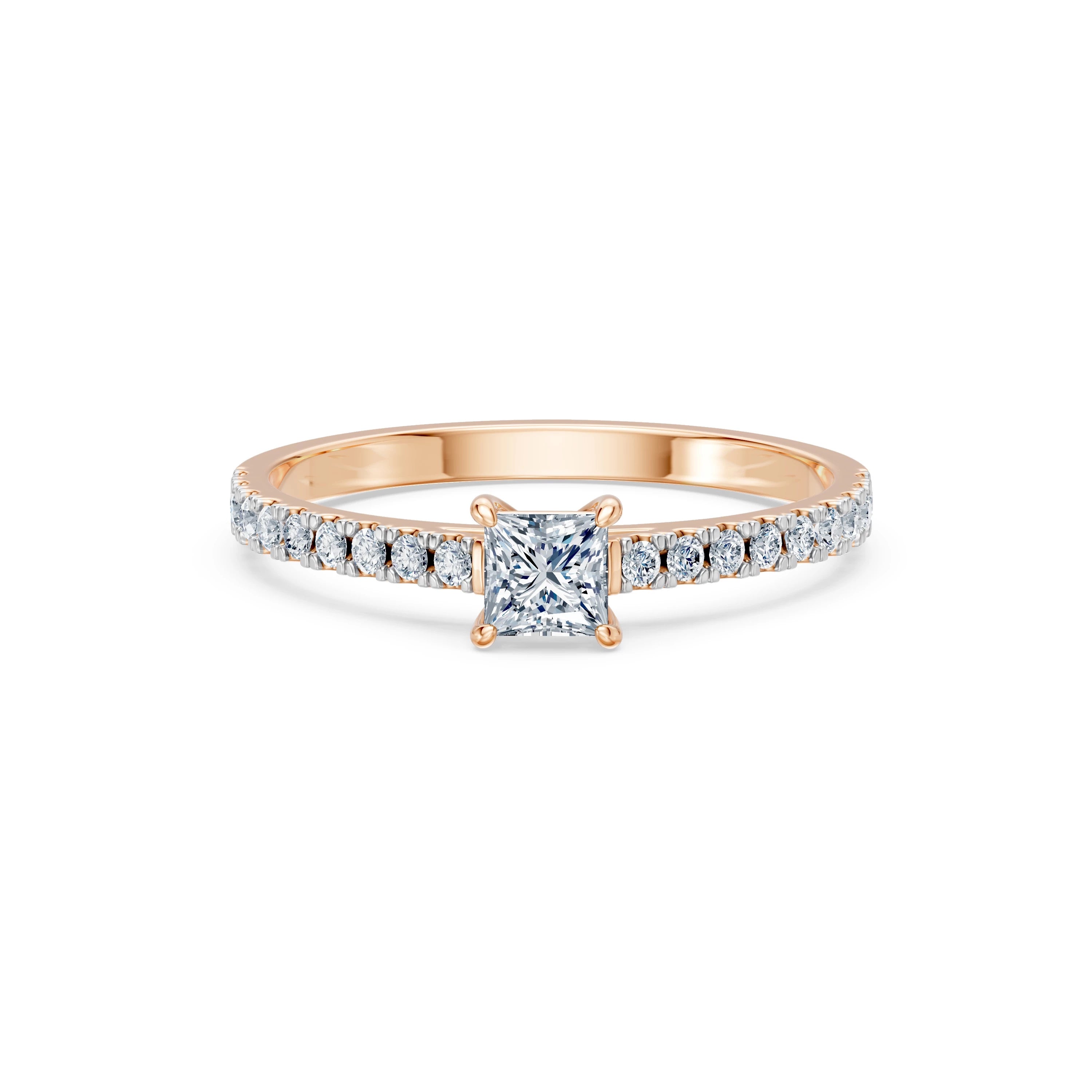 Inel solitaire Eternitate – 101-10191(0.30)PR – imaginea 9