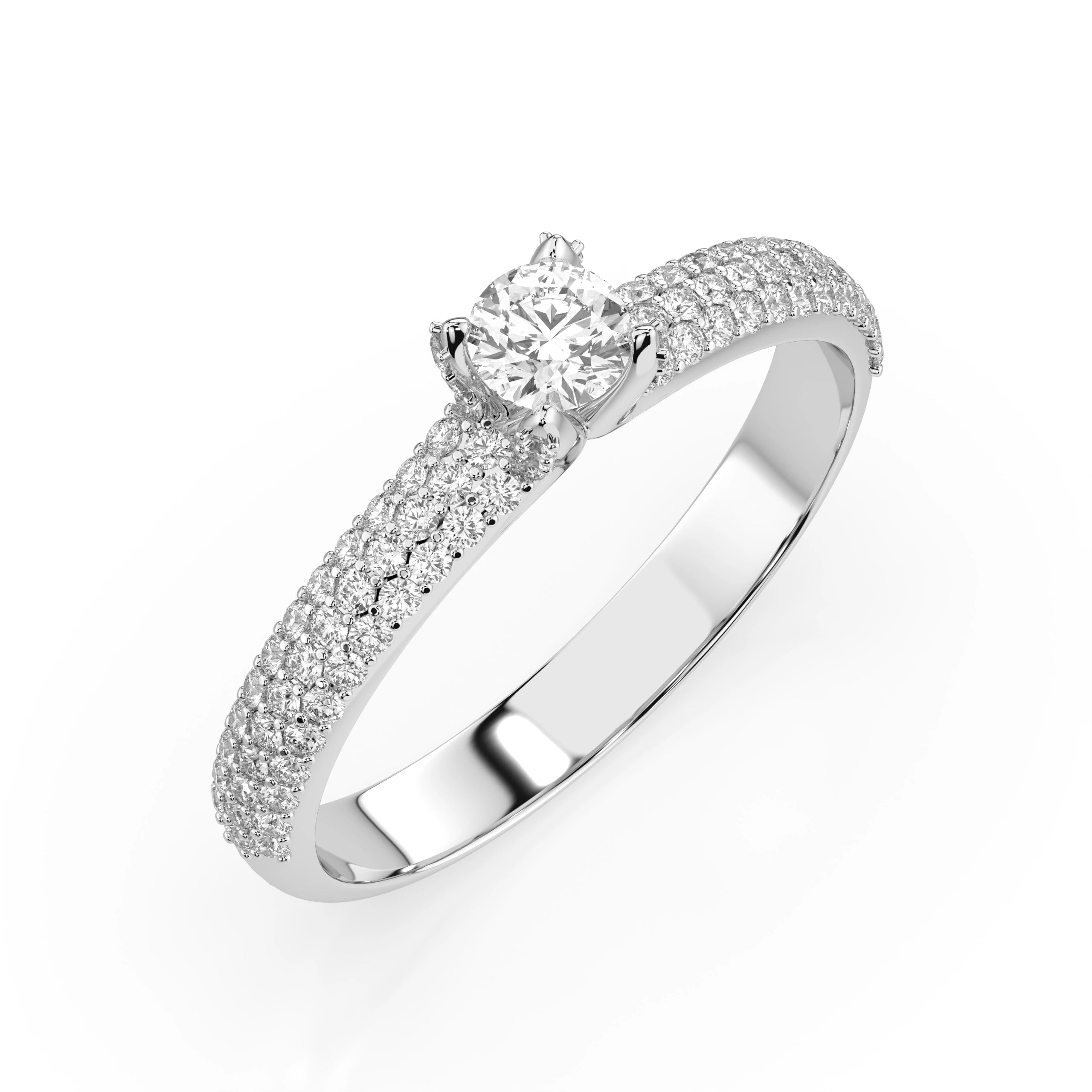 Inel solitaire Eternitate – 101-10023 – imaginea 1