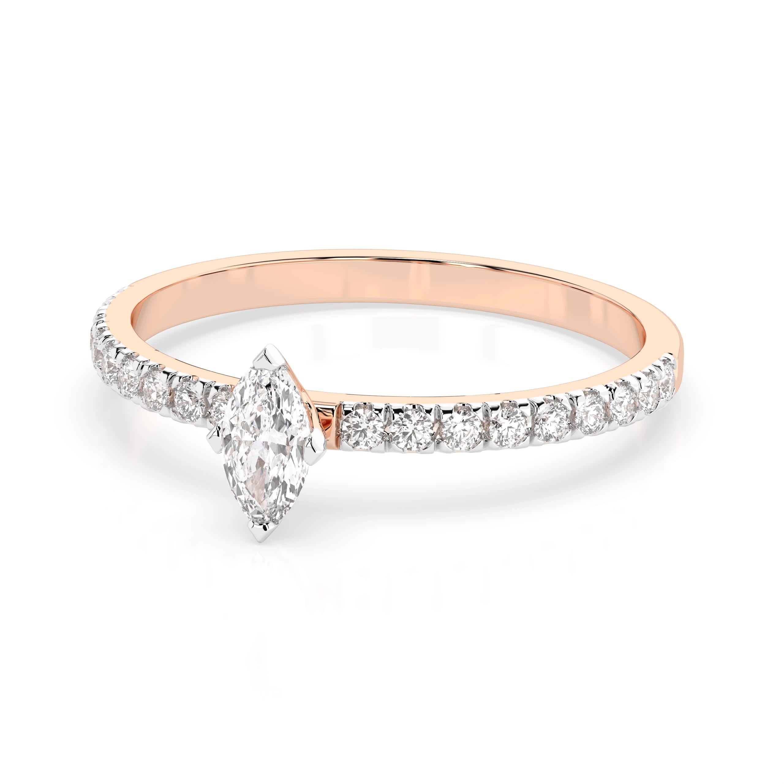 Inel solitaire Eternitate – 101-10181/4(0.15)MARQUISE – imaginea 9
