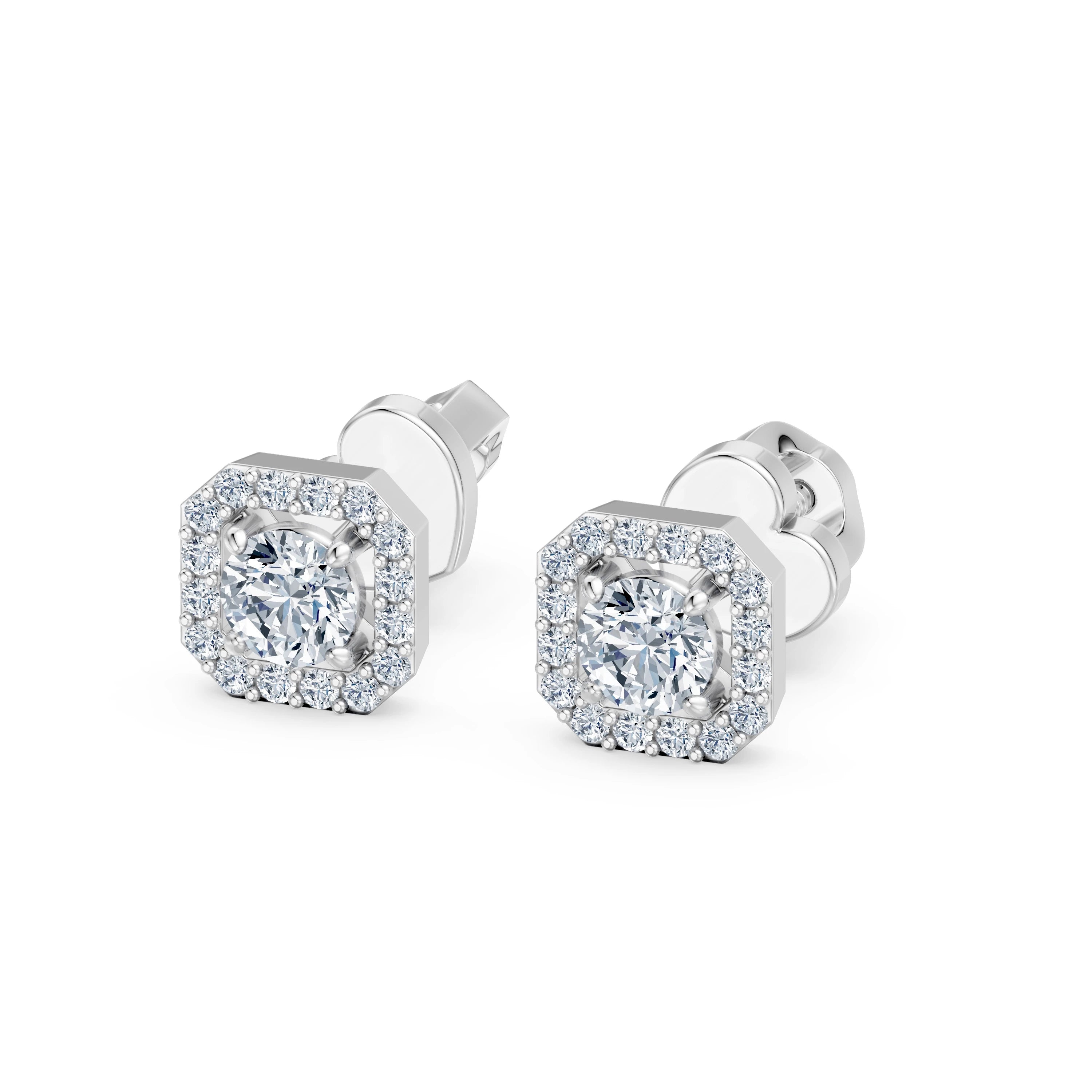 Cercei solitaire Eternitate – 102-10118/2(3.7) – imaginea 2